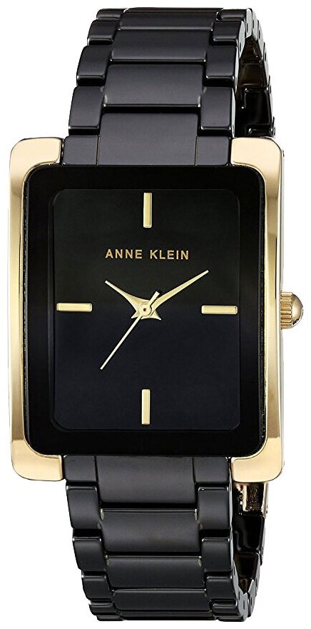 Наручные часы ANNE KLEIN Ceramics 2952BKGB, золотой, черный