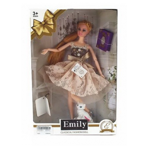 Кукла Junfa toys Эмили, QJ067C набор с куклой эмили и сумочкой с пайетками я и моя кукла 28 см