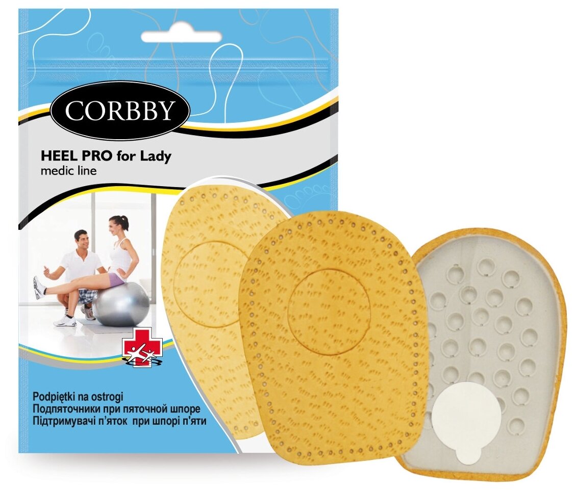 Corbby Вкладыш для обуви HEEL PRO for lady, р-р: 35-39