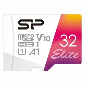 Карта памяти microSDHC UHS-I U1 Silicon Power Elite 32 ГБ, 100 МБ/с, Class 10, SP032GBSTHBV1V20SP, 1 шт, переходник SD