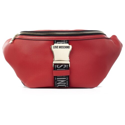 фото Сумка поясная с декоративной пряжкой love moschino