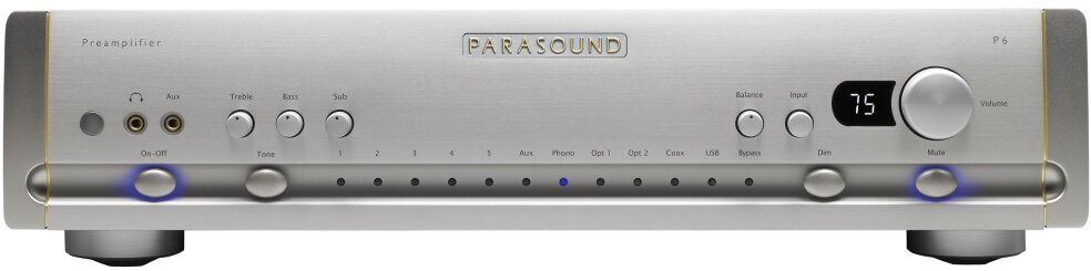 Parasound P6 Silver предварительный усилитель