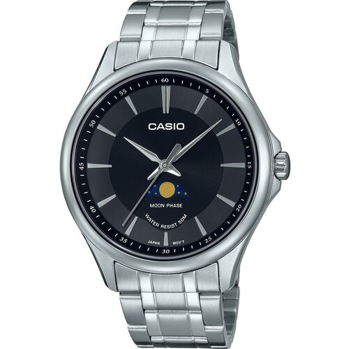 Наручные часы CASIO Collection MTP-M100D-1A, черный, серебряный наручные часы casio analog mtp m100d 1a черный серебряный