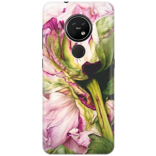 фото Re:paчехол - накладка artcolor для nokia 6.2 / 7.2 с принтом "нежность цветка"