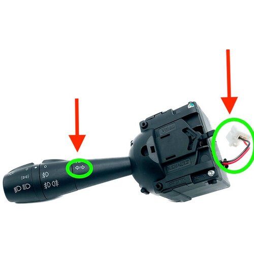 Переключатель подрулевой Лада Веста Renault Logan 2 с 2014г светповорот с ПТФ с кнопкой без провода 8201167988 251682 255400337R 1750₽