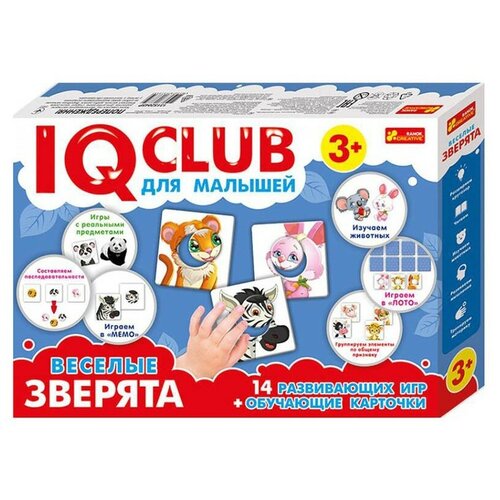 Настольная игра RANOK CREATIVE IQ club для малышей. Веселые зверята