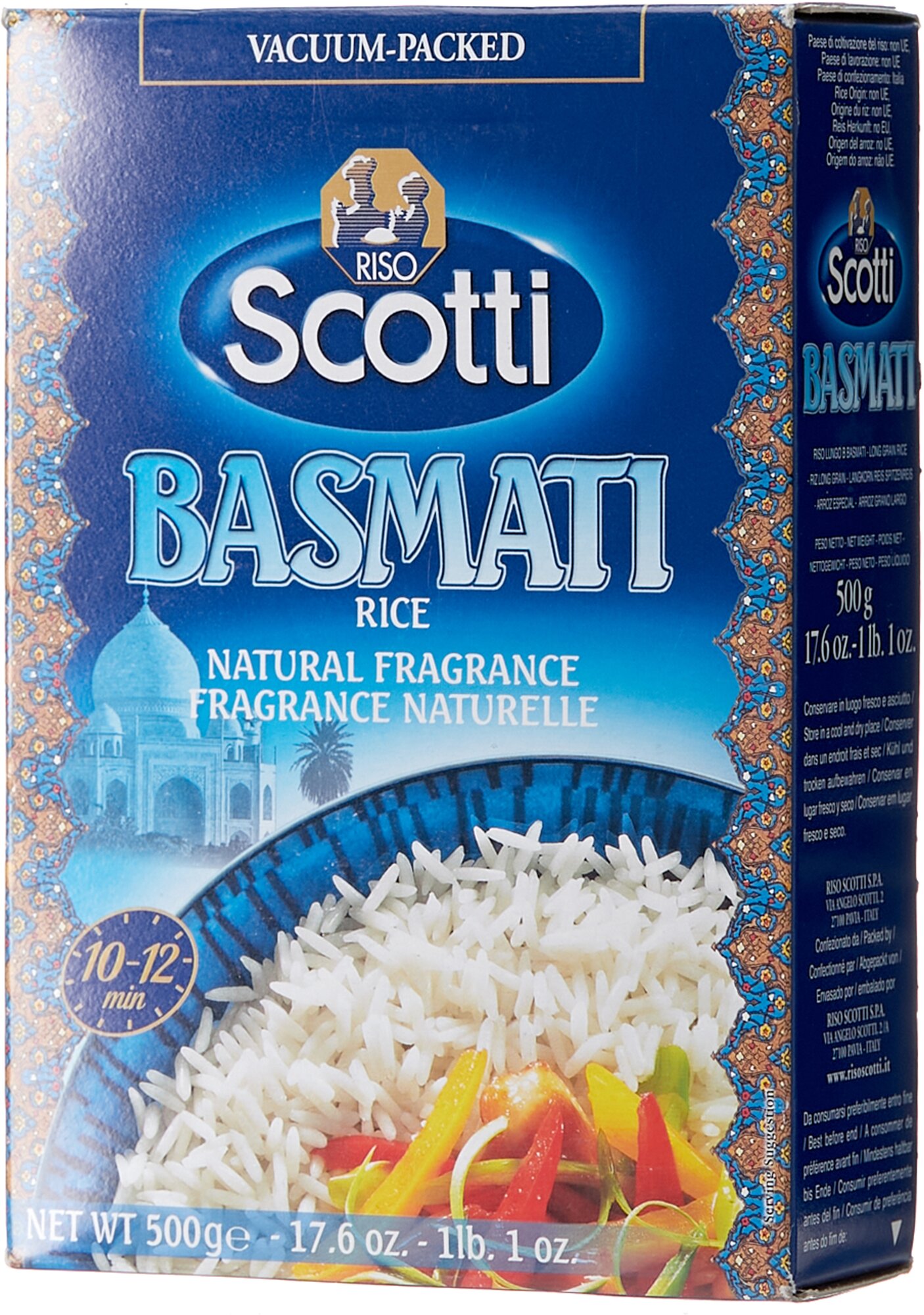 Рис Riso Scotti Basmati шлифованный длиннозерновой, 500 г