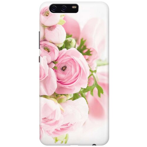 фото Cиликоновый чехол на huawei p10 / хуавей п10 с принтом "розовые розы" gosso