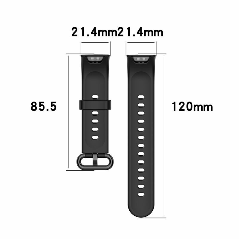Силиконовый ремешок для Xiaomi Redmi Watch 2 / Redmi Watch 2 Lite - черный
