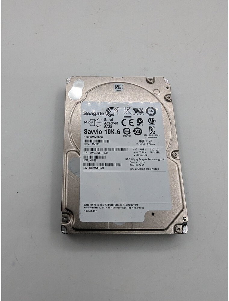 Жесткий диск ST300MM0006, 9WE066-046, Seagate, 300 Гб, SAS, 2.5