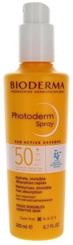 Bioderma Photoderm MAX Sun Spray MAX Cпрей SPF50+, 200 мл