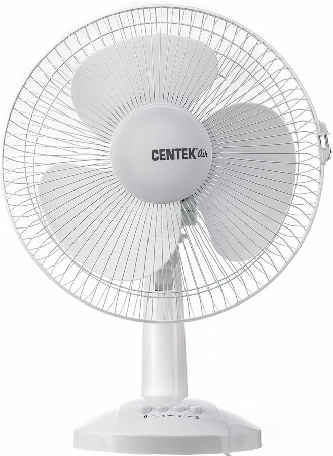 Вентилятор настольный CENTEK CT-5007 White 30 Вт, диаметр: 34 см, 3 скорости, металлическая решётка - фотография № 4