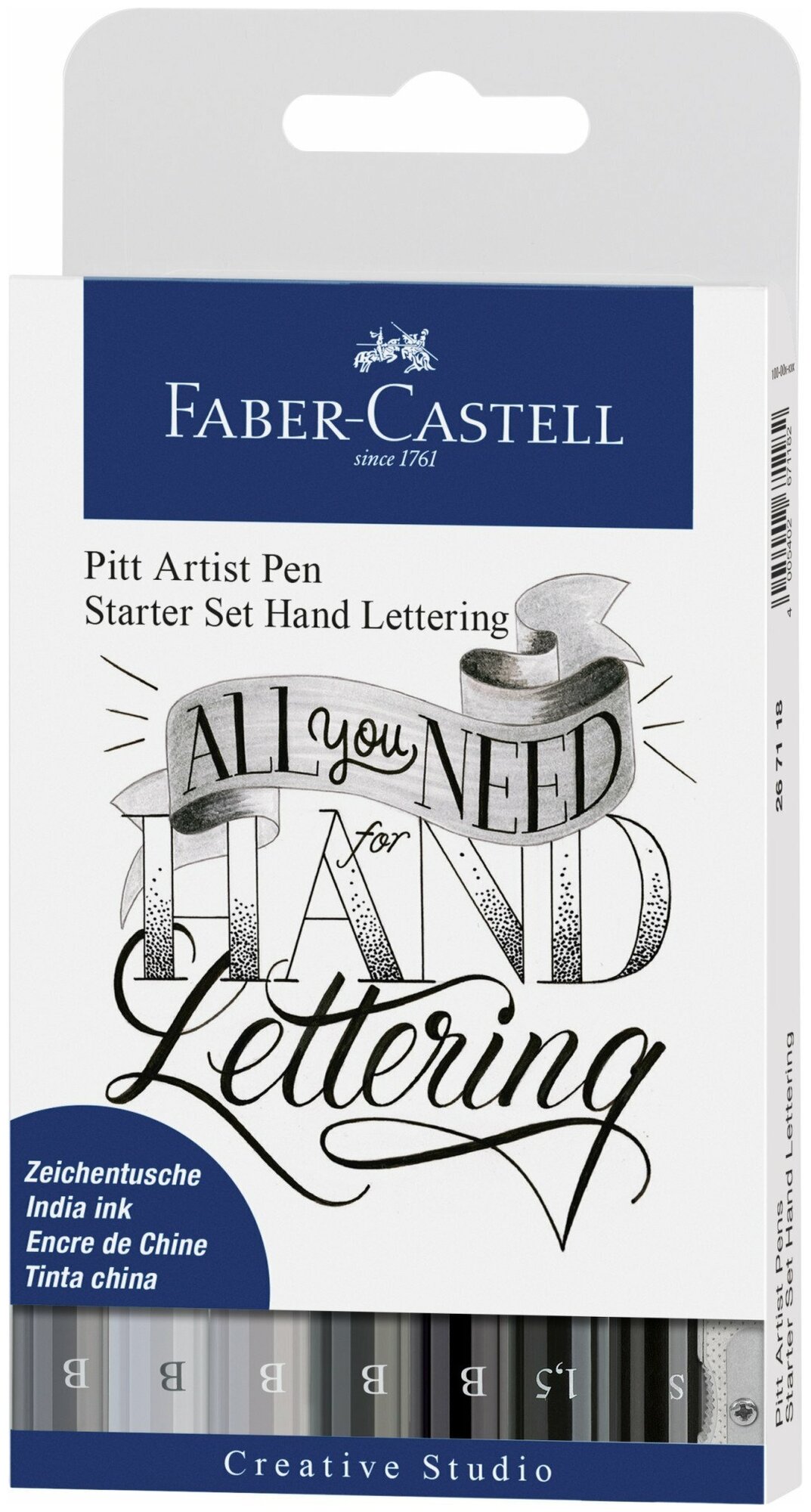    Pitt Artist Pen Lettering  , 7 +   .,  267118 267118    Faber-Castell "Pitt Artist Pen Lettering"  , 7.++.