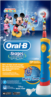 Зубная щетка Oral-B Stages Power Микки электрическая с 3 лет