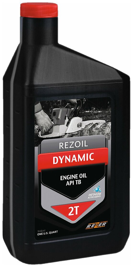 Масло REZOIL DYNAMIC 2-т. минеральное API TC, 0,946 л.