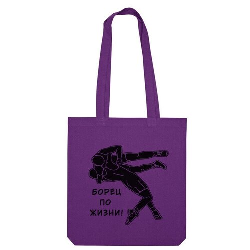 фото Сумка шоппер us basic, фиолетовый