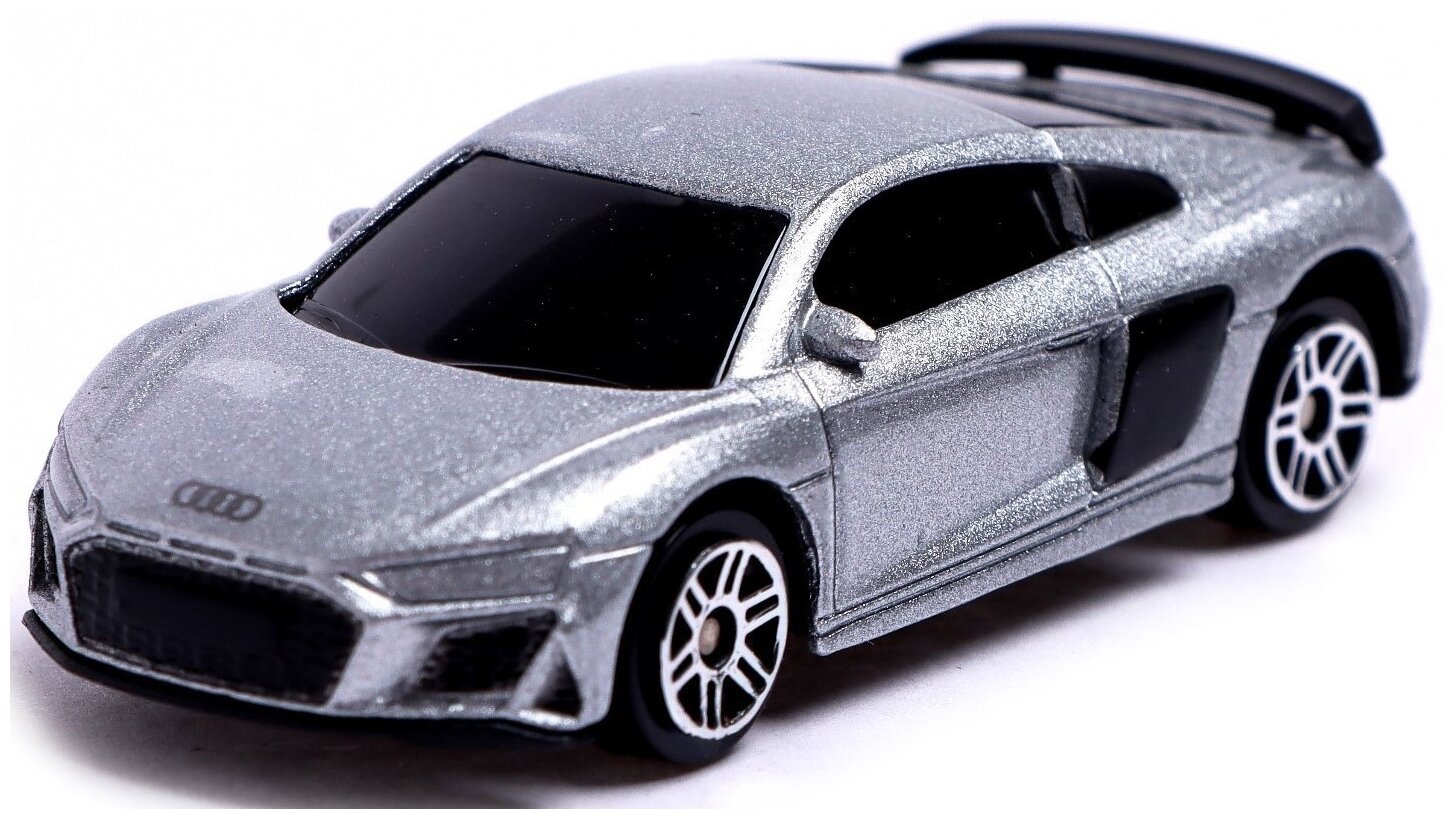 Машина металлическая AUDI R8 COUPE, 1:64, серебро