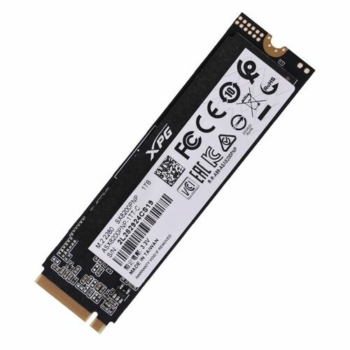 SSD накопитель A-Data XPG SX8200 Pro ASX8200PNP-1TT-C 1ТБ, M.2 2280, PCIe 3.0 x4, NVMe, M.2