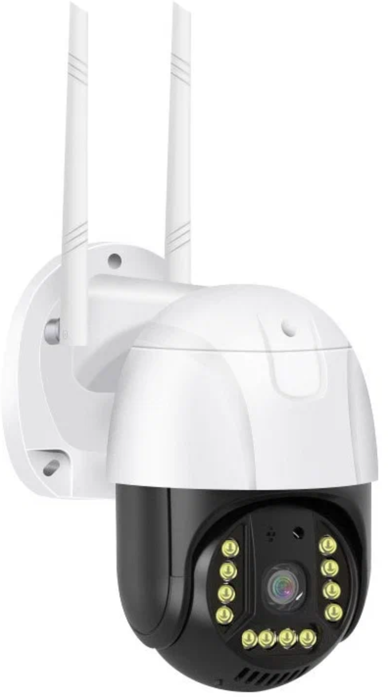 Уличная поворотная камера видеонаблюдения 4G LTE с сим картой MyLatso, sim card, с датчиком движения и микрофоном