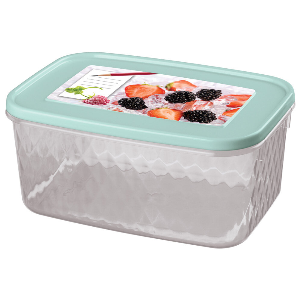 Контейнер для замораживания и хранения продуктов Phibo кристалл 1,3 л, черный - фотография № 3