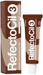 RefectoCil Краска для ресниц и бровей 15 мл, 3, natural brown