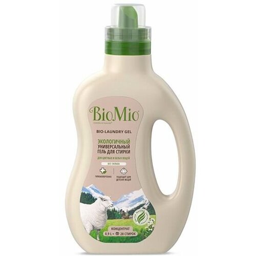 Гель для стирки BIO MIO BIO-LAUNDRY GEL Colors&ampWhites универсальный 900мл 7640168937348