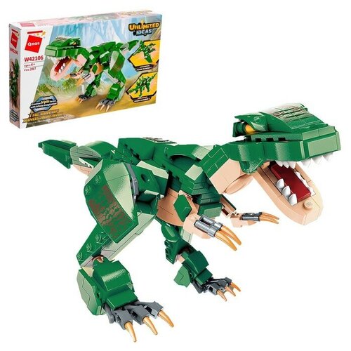 Конструктор Трансформер «Динозавр», 3 варианта сборки, 287 деталей конструктор динозавр 35 деталей 5249 ребенку