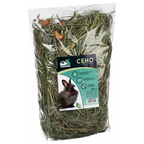 Сено луговое с фруктами Пижон для грызунов 20 л 500 г 242₽