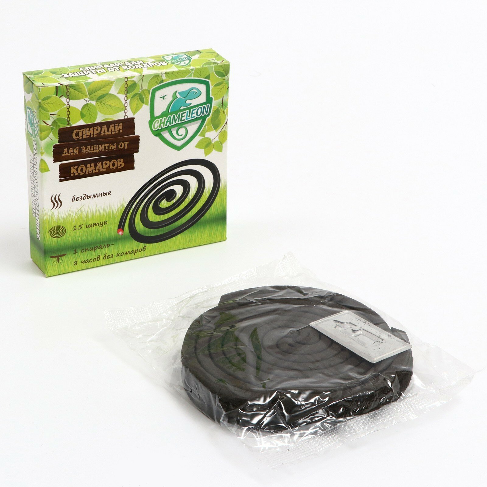 фото Спирали от комаров Сhameleon, черные, бездымные, 15 штук