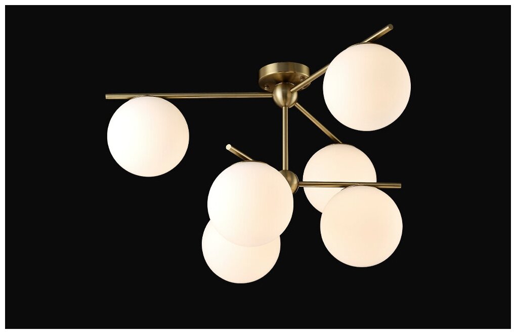 Люстра Crystal Lux FELIZ SP-PL6 BRONZE/WHITE — фото 1