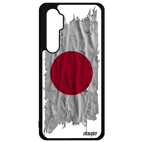 фото Чехол для mi note 10 lite, "флаг японии на ткани" государственный страна utaupia