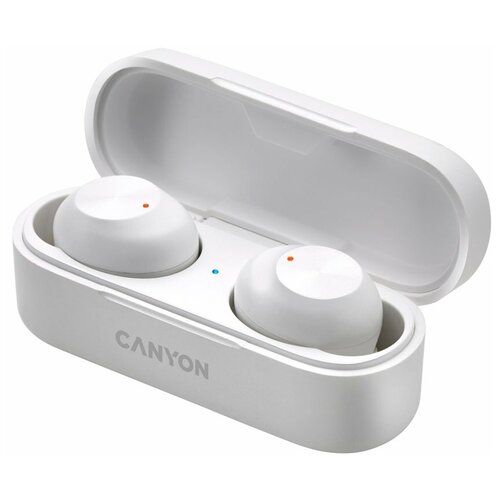 Наушники Canyon Tws-1 вакуумные микрофон 45300 мАч handsfree Ipx4 белые Canyon 9646065 196200₽