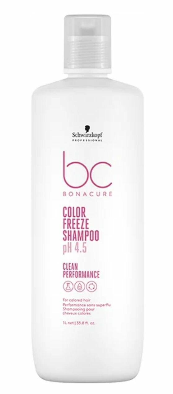 Schwarzkopf Professional Bonacure Clean Performance Color Freeze - Бессульфатный шампунь для окрашенных волос 1000 мл