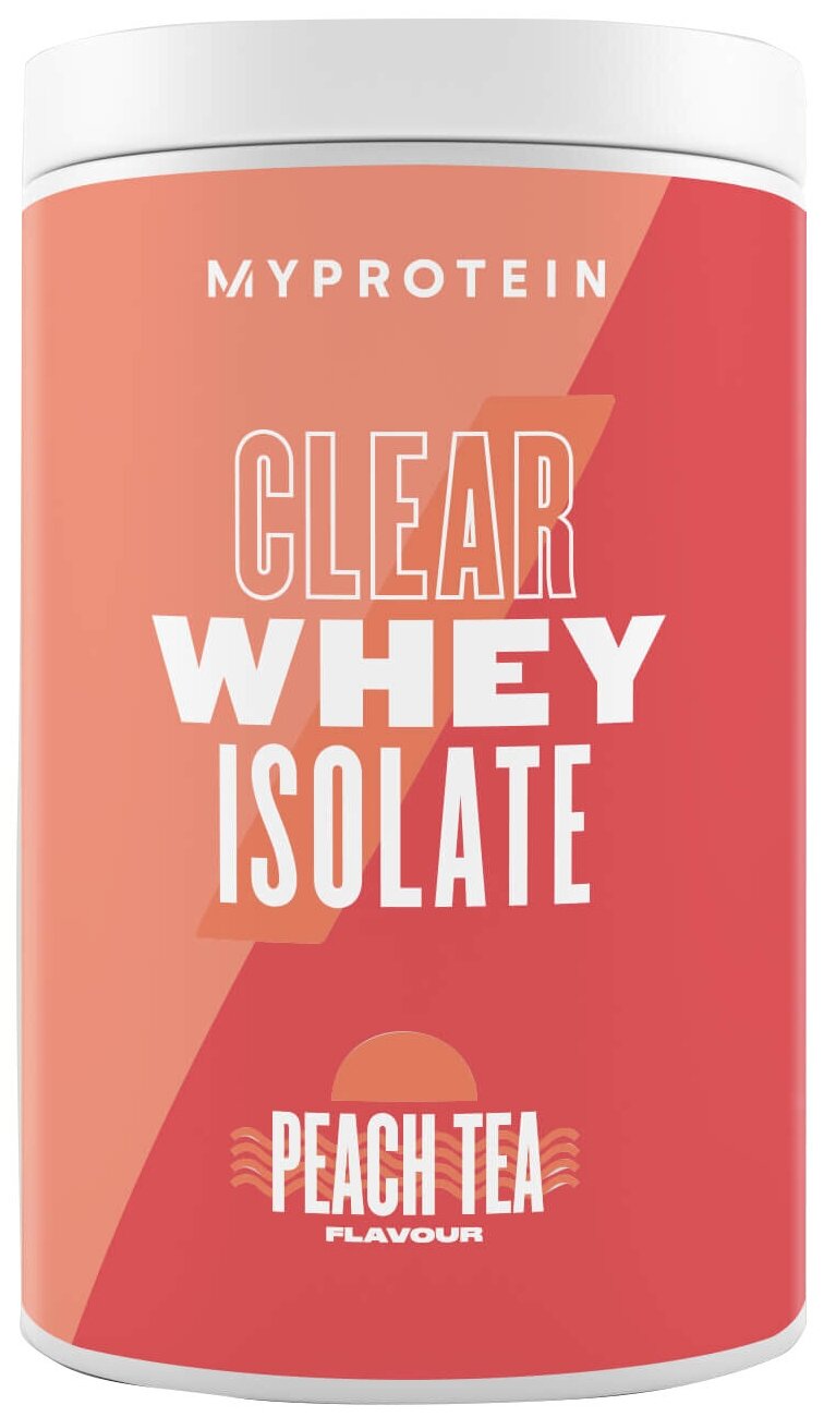 Myprotein, Clear Whey Isolate 20 порций, 500г (Персиковый чай)