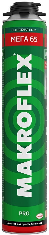 Пена монтажная профессиональная Макрофлекс Мега 65 Про летняя 850 мл