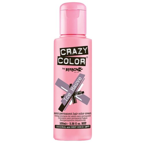 crazy color краситель прямого действия semi permanent hair color cream 75 ice mauve 100 мл Crazy Color Краситель прямого действия Semi-Permanent Hair Color Cream, 75 ice mauve, 100 мл