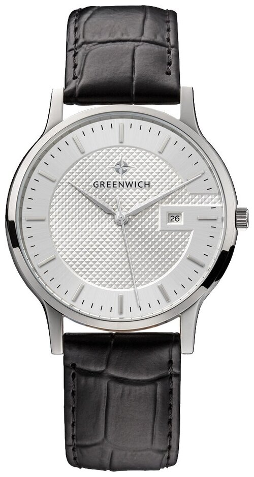 Наручные часы GREENWICH Classic GW031.11.33, белый, серебряный