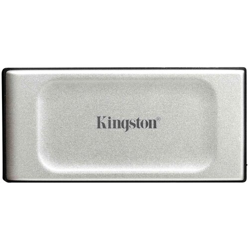 Kingston Твердотельный накопитель/ Kingston SSD XS2000, 4000GB, Portable Type-C, USB 3.2 Gen 2x2, R/W 2000/2000MB/s, IP55, 70x33x14mm, Silver (5 лет)