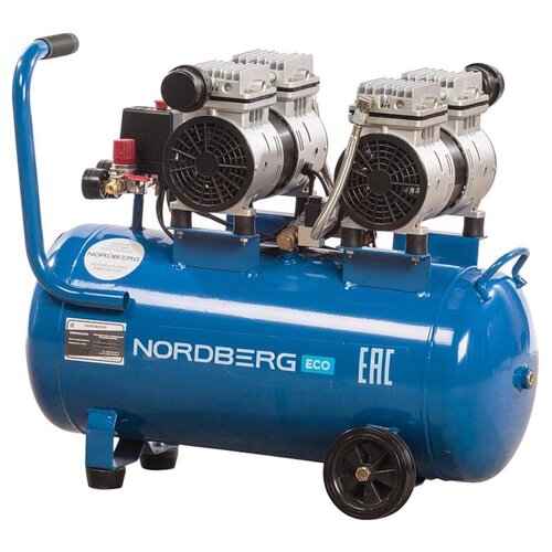 Компрессор безмасляный Nordberg ECO NCEO50/210, 50 л, 1.2 кВт