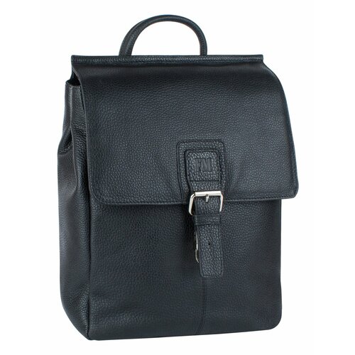 фото Рюкзак планшет franchesco mariscotti 1-4811, натуральная кожа, внутренний карман, черный
