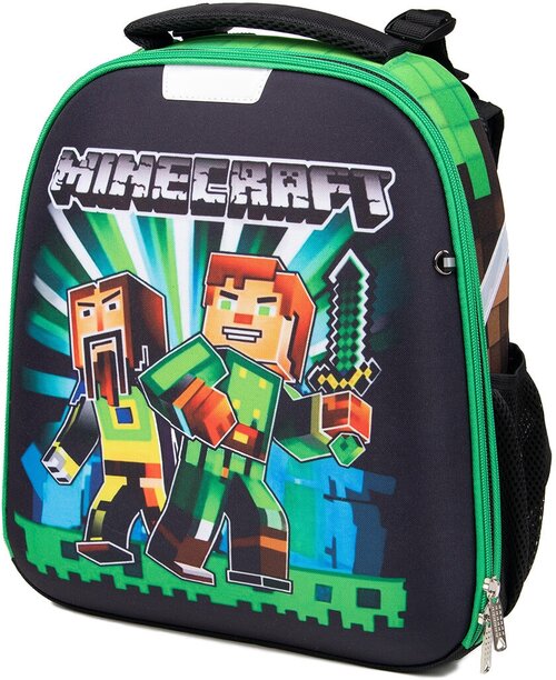 Рюкзак школьный детский Minecraft, ранец с ортопедической спинкой девочке, мальчику, первокласснику, подростку 1097MIN