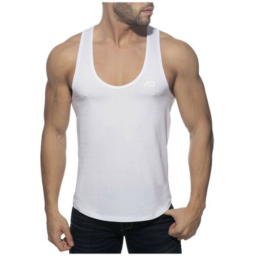 Майка Addicted U-Neck Cotton Tank Top, размер 3XL, белый майка addicted хлопок размер 3xl белый