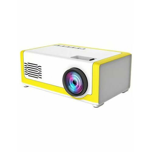 Мультимедийный мини-проектор для просмотра фильмов с поддержкой изображения FullHD, голубой