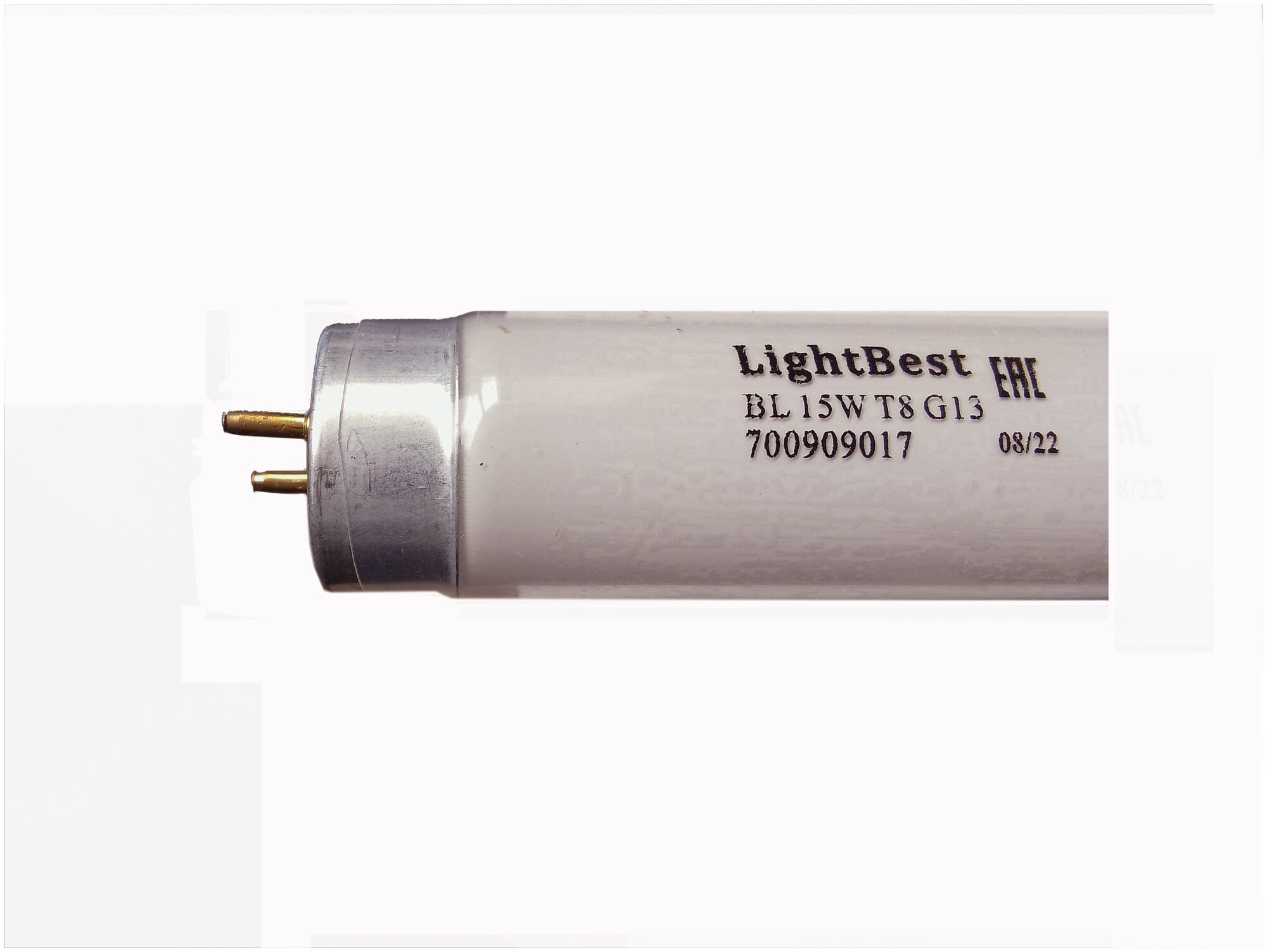 Лампа инсектицидная в пленке в ловушки для насекомых LightBest BL 15W T8 G13 355-385nm L=437mm, 700909017