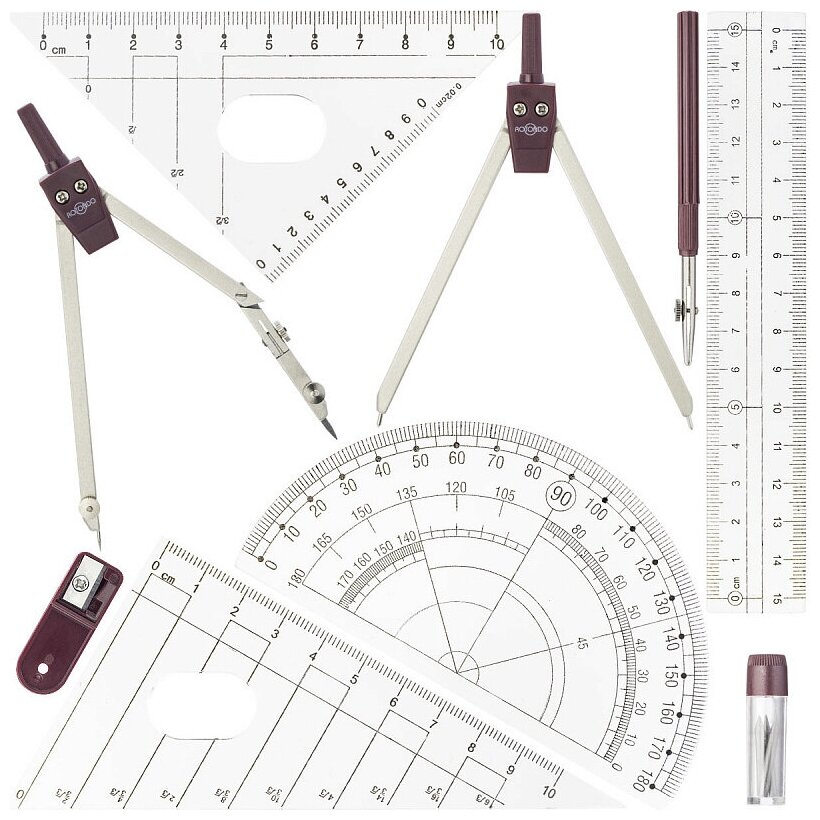 Rotondo Набор чертежный 9 предметов (85115)