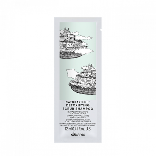 Davines Natural Tech Detoxifying scrub Shampoo Детоксирующий шампунь-скраб, 12мл