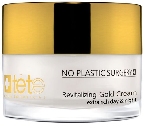 TETe Cosmeceutical Revitalizing Gold Cream Омолаживающий крем для лица с коллоидным золотом и гиалуроновой кислотой, 50 мл