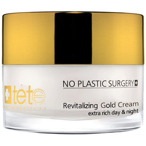 TETe Cosmeceutical Revitalizing Gold Cream Омолаживающий крем для лица с коллоидным золотом и гиалуроновой кислотой, 50 мл