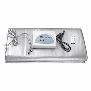 Двухсекционное инфракрасное электрическое одеяло для обертывания MSTB-001: для дома, СПА салонов/регулировка температуры/таймер/пульт.
