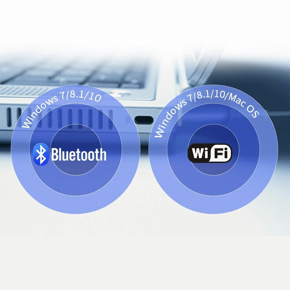 Bluetooth адаптер + Wi-Fi (v50 + 24/5ГГц 600Мбит) Орбита OT-PCB20